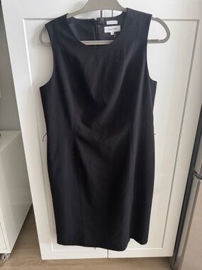 Calvin Klein Black Sleeveless Sheath Dress